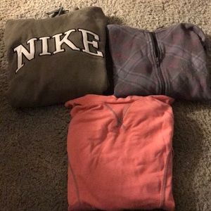 Three Sweatshirts